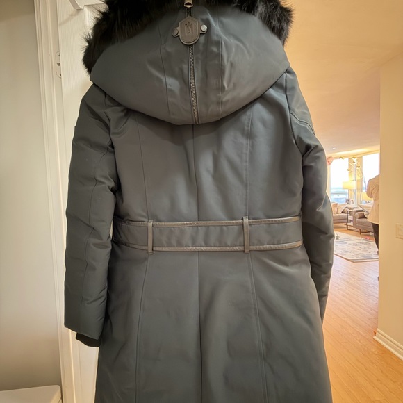 Mackage Black Puffer Jacket with Fur Trim - Picture 4 of 7